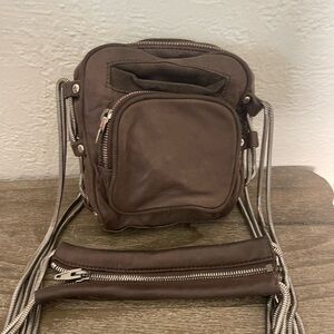 Alexander Mini Zip Chain Bag Mocha